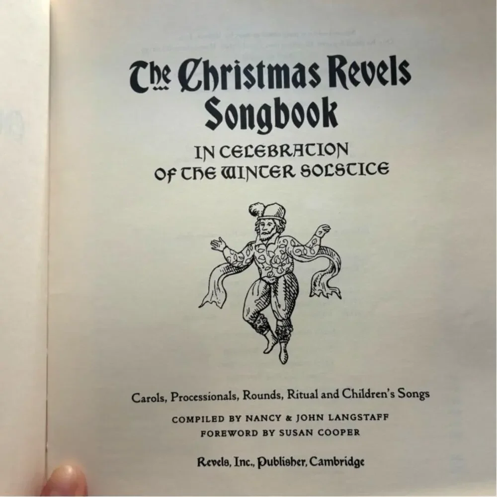 1995 The Christmas Revels Songbook, of Winter Solstice, Langstaff, PB